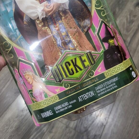 WICKED MOVIE MADAME MORRIBLE Fashion Doll by Mattel BRAND NEW FACTORY SEALED - Picture 2 of 6